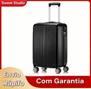 Mala De Viagem Bordo Sweet Studio ABS Com Zíper Expansível Resistente Rodas 360