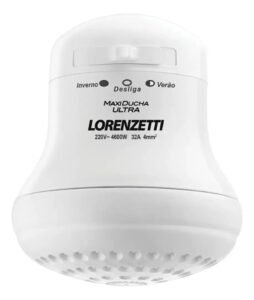 Chuveiro Elétrico de Parede Lorenzetti Maxi Ducha Ultra Branco 4600w