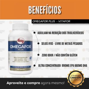 Omega 3 Omegafor Plus 240caps Concentrado Vitafor
