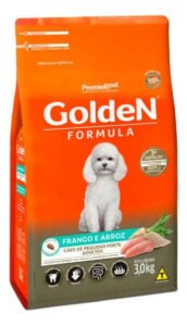 Golden Formula ração para cachorro adulto de raça pequena sabor frango e arroz 3kg