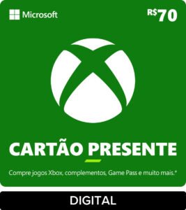 Xbox Cartão Presente R$ 70 Gift card (Digital)