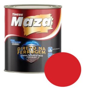 Esmalte Sintético Maza Vermelho Anticorrosivo 900ml Direto Na Ferrugem
