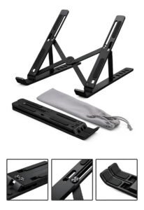 Base Suporte Para Notebook Alumínio Portátil Articulado Dobrável Tablet Laptop Mesa