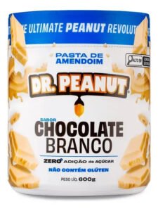 Pasta de Amendoim com Whey Protein Chocolate Branco 600g Dr. Peanut