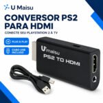 Adaptador De Vídeo Para Ps2 Full Hd 1080p Tv Monitor Conversor Adaptador Hdmi Ps2 – U Maisu