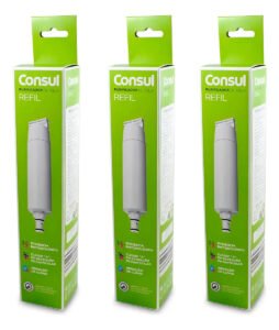 Kit 3 Refil Filtro Purificador Agua Consul Cpc31 Cpb34 Cix06 Cor Branco