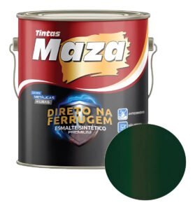 Tinta Esmalte Metalica Maza Direto Na Ferrugem 3,6l Cor Verde Crystal