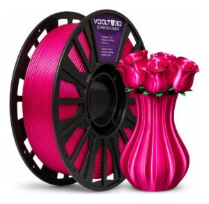 Filamento Pla Rosa Choque Pink V-Silk 1Kg 1,75mm Voolt3D