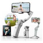 Estabilizador Celular Gimbal 3 Eixos Para Tripé Ia Video Estabilizador Câmera 360 Compatível Com iPhone Andoid Ios Marca Tdx Cor Cinza