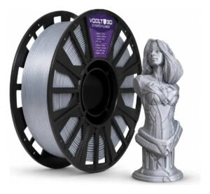 Filamento Pla Alumínio Vsilk Premium 1kg Impressoras 3D Nacional