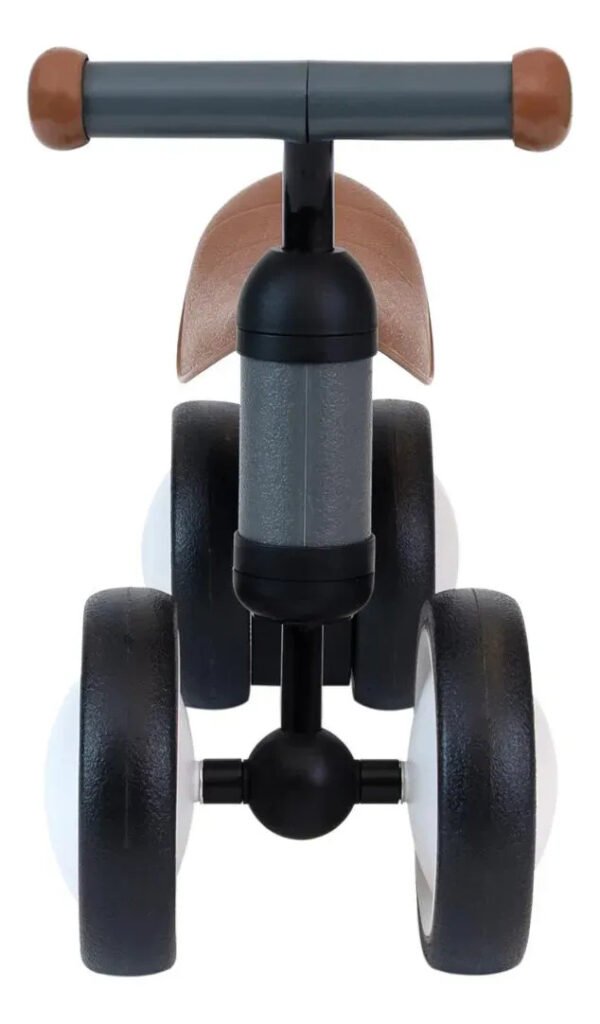 Bicicleta De Equilíbrio 4 Rodas Buba Retro Sem Pedal Cinza