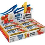 Whey Grego Bar Caixa 12 Unidades Nutrata – Diversos Sabores Sabor Morango Com Chantilly