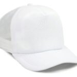 Boné Trucker Liso Rendinha Aba Curva Simples Top Cor Branco Tamanho 58 De Circunferência + Ajuste
