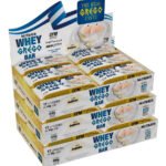 Kit 3 Caixas Whey Grego Bar 12 Unid Cada Caixa Atacado Sabor Beijinho