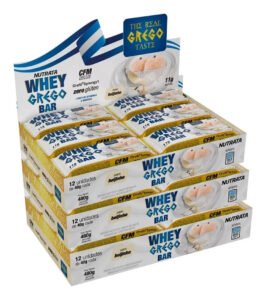 Kit 3 Caixas Whey Grego Bar 12 Unid Cada Caixa Atacado Sabor Beijinho