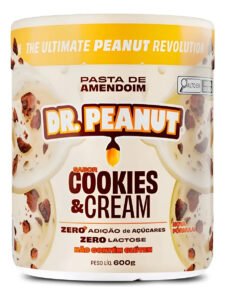 Pasta de Amendoim Dr. Peanut Gourmet de Cookies and Cream 600g