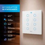 Interruptor Inteligente Smart Wi-fi 2.4 GHz Alexa google 8 Botões 4×4 Bivolt Branco Cod: 291990455 Neo Avant