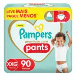 Fralda Pampers Premium Care Pants Tamanho XXG 90 Unidades