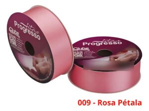 Fita De Cetim Nº 9 50 Metros X 38mm Progresso Cor 009 – Rosa Pétala