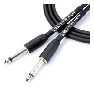 Cabo P10 Santo Angelo NINJA 30FT Guitarra Violão 9,15m Preto