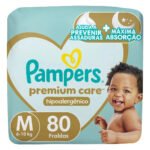 Fralda Pampers Premium Care Tamanho M 80 Unidades