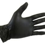 Luvas Nitrílicas Pretas Talge Antiderrapantes Kit 10×100 Unid Tamanho M