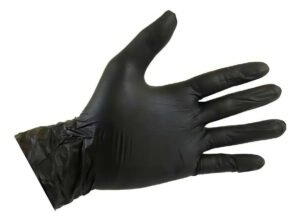 Luvas Nitrílicas Pretas Talge Antiderrapantes Kit 10×100 Unid Tamanho M