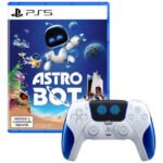 Controle Sem Fio Dualsense Astro Bot Com Jogo Astro Bot Ps5 Cor Branco