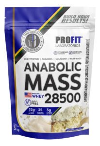 Hipercalórico Anabolic Mass 28500 3kg Profit Labs Sabor Leite Ninõ