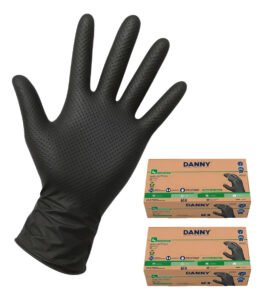 Luva Nitrílica Sensiflex Grip Rerforçada Mecânico 100 Peças Tamanho Xg