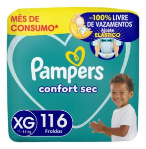 Fralda Pampers Confort Sec Tamanho XG 116 Unidades