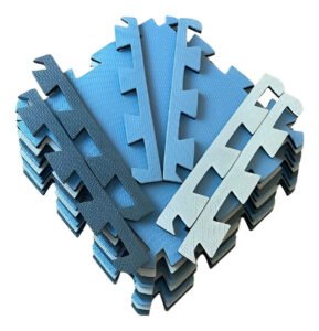 Kit 10 Tatames 50×50 10 Mm Masculino Economico Cor tons de azul