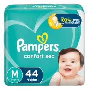 Fralda Pampers Confort Sec M 44 unidades