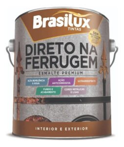 Tinta Para Ferro E Metais Direto Na Ferrugem 900ml Cor Vermelho