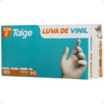 Luvas descartáveis Talge Vinil sem pó cor transparente tamanho P x 100 unidades