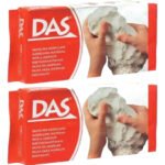 Pasta de massa para moldagem de cerâmica fria Das White 1 kg branca