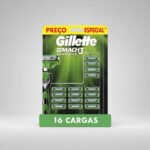 Carga Aparelho De Barbear Gillette Mach3 Sensitive Com Aloe