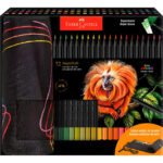 Lápis De Cor Écolapis Faber-Castell Supersoft 72 Cores Vivas + Estojo de Tecido