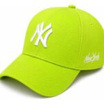 Boné Ny New York Yankees Unissex Blogueira Fitão Regulável Cor Verde fluorescente Tamanho UN