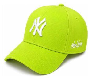 Boné Ny New York Yankees Unissex Blogueira Fitão Regulável Cor Verde fluorescente Tamanho UN