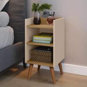 Criado Mudor P/ Cama Box Compacto C/ Prateleira Max Cor MAX FENDI HANOVER