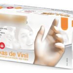 Luvas Descartáveis Vinil sem pó Hipoalergênicas Talge M 100 Unidades Transparente