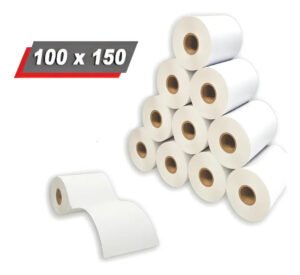 Etiqueta Térmica 10×15 100×150 200 Un Kit Com 10 Rolo Cor Branco Gigantes Do Bazar