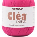Linha Cléa Duplo Circulo Com 150g 508mts 100% Algodão Cor 3839- Rosa Cítrico