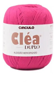 Linha Cléa Duplo Circulo Com 150g 508mts 100% Algodão Cor 3839- Rosa Cítrico