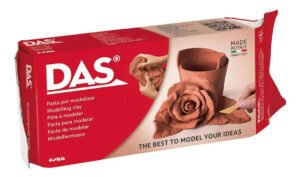 Massa Cerâmica Fria DAS 500g Terracota Suave Secagem ao Ar