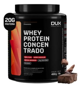 Whey Protein Concentrado 450g Dux Nutrition Sabor Chocolate