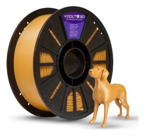 Voolt3D PLA filamento 1.75mm premium 1kg cor marrom caramelo