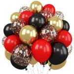 Kit 30 Un Balão Metalizado Bexiga No9 Festa Aniversário Cor Vermelho Liso