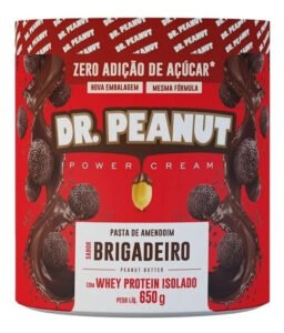 Suplemento em pasta Dr. Peanut power cream proteínas brigadeiro em pote de 600g